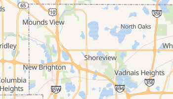 Shoreview, Minnesota map