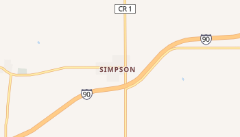 Simpson, Minnesota map