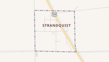 Strandquist, Minnesota map