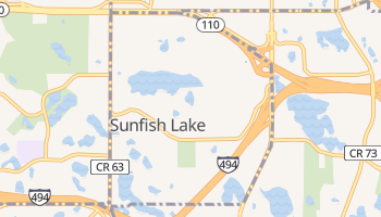 Sunfish Lake, Minnesota map