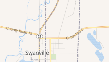 Swanville, Minnesota map