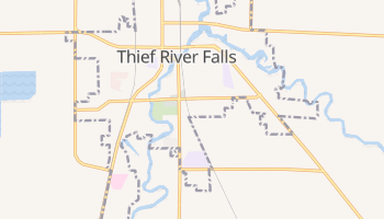 Thief River Falls, Minnesota map