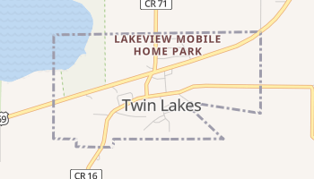Twin Lakes, Minnesota map