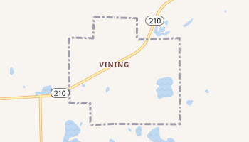 Vining, Minnesota map