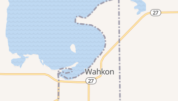 Wahkon, Minnesota map