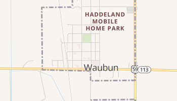 Waubun, Minnesota map
