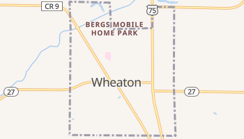 Wheaton, Minnesota map