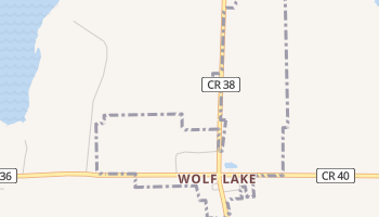 Wolf Lake, Minnesota map