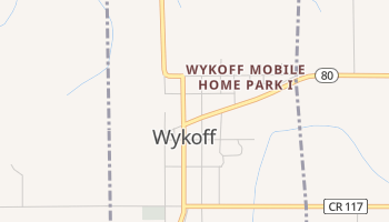 Wykoff, Minnesota map