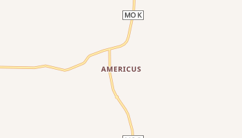Americus, Missouri map