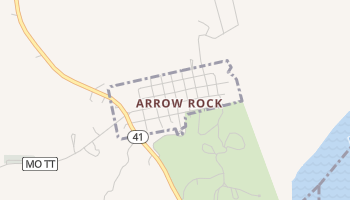 Arrow Rock, Missouri map