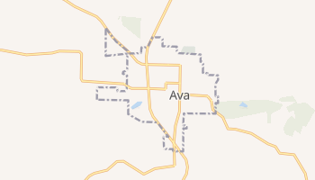 Ava, Missouri map