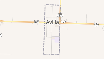 Avilla, Missouri map