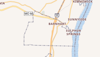 Barnhart, Missouri map