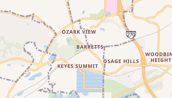 Barretts, Missouri map