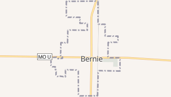 Bernie, Missouri map