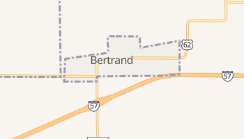 Bertrand, Missouri map