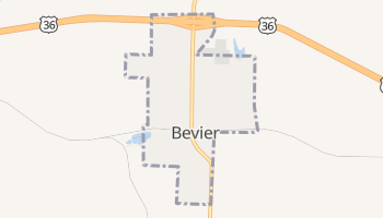 Bevier, Missouri map