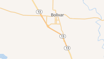 Bolivar, Missouri map