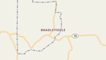 Bradleyville, Missouri map