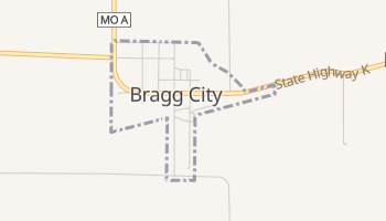 Bragg City, Missouri map