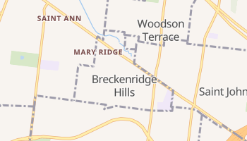 Breckenridge Hills, Missouri map