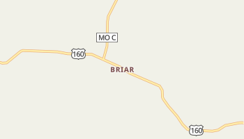 Briar, Missouri map