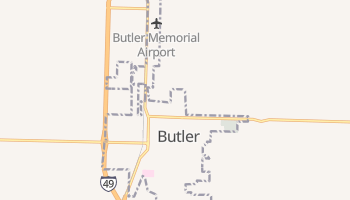 Butler, Missouri map