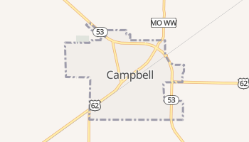 Campbell, Missouri map