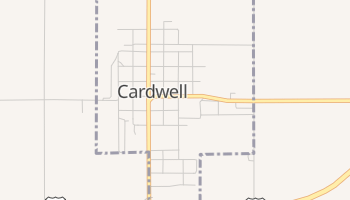 Cardwell, Missouri map