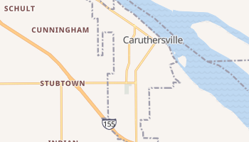 Caruthersville, Missouri map