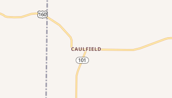 Caulfield, Missouri map