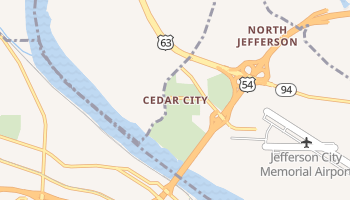 Cedar City, Missouri map