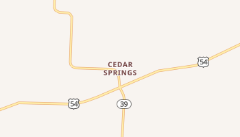 Cedar Springs, Missouri map