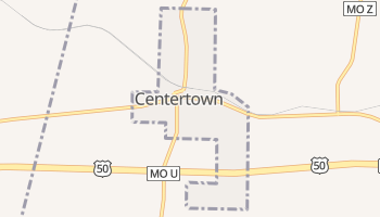 Centertown, Missouri map