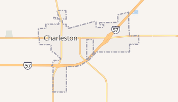 Charleston, Missouri map