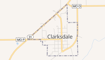 Clarksdale, Missouri map