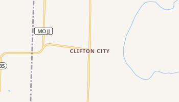 Clifton City, Missouri map