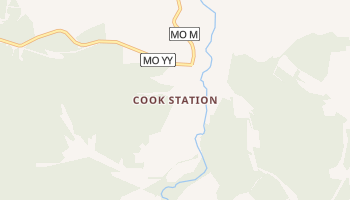 Cook Station, Missouri map