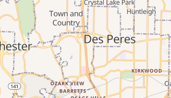 Des Peres, Missouri map