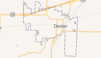 Dexter, Missouri map