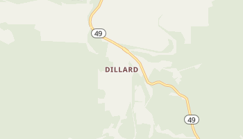 Dillard, Missouri map