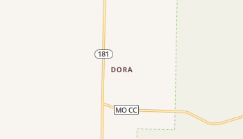 Dora, Missouri map