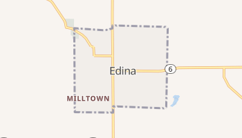 Edina, Missouri map