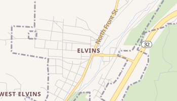 Elvins, Missouri map
