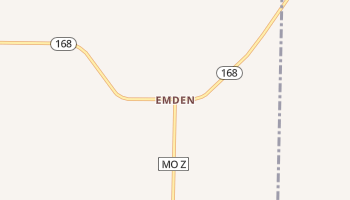 Emden, Missouri map