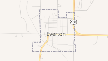 Everton, Missouri map