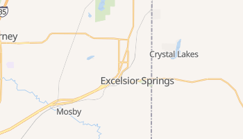 Excelsior Springs, Missouri map