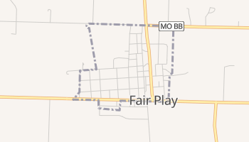 Fair Play, Missouri map