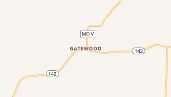 Gatewood, Missouri map